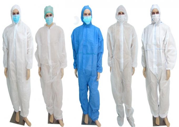 PET beschichtete pp.-die Wegwerfoverall-Klage, die für Krankenhaus/Klinik/Gesundheitszentrum Breathable ist