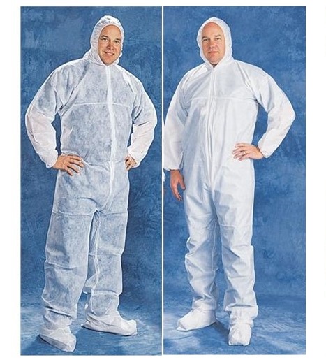 Breathable mikroporöser schützender Wegwerfoverall mit Schuh-Abdeckung