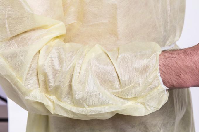 Nicht gesponnenes Wegwerfisolierungs-Kleid biologisch abbaubar für Reinraum/Forschungs-Labor