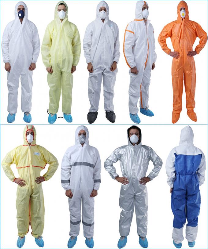 ImprÃ¤gniern Sie chemische bestÃ¤ndige Sicherheits-Schutzkleidungs-mikroporÃ¶se Art 5&6-Wegwerfoverall