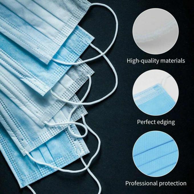 Nicht gesponnene pp.-Gesichts-medizinische Maske mit elastischer Ohr-Schleife verhindern Husten von Verschmutzung