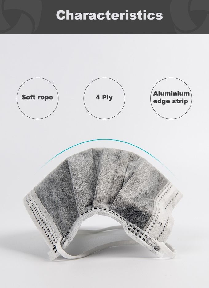 Leichter Kohlefilter-Respirator, Kohlefilter-Atemschutzmaske-einzelner Gebrauch